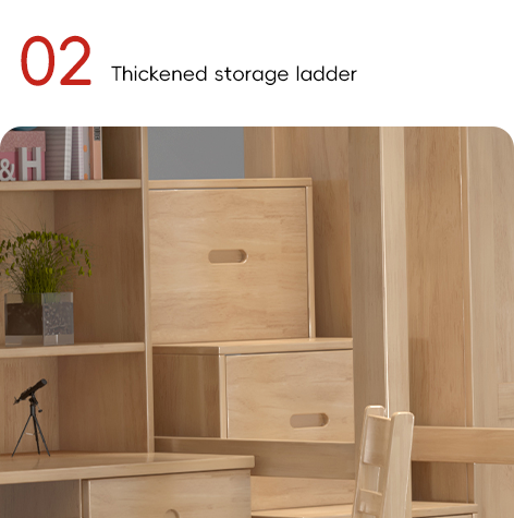 Support customization Modern design, ISO9001-certified student dormitory furniture wooden bed and desk