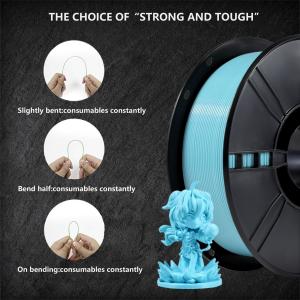 China 18 Colors Cyan ABS Filament 1kg Net Weight For 3D Printer Gross Weight 1.4kg wholesale