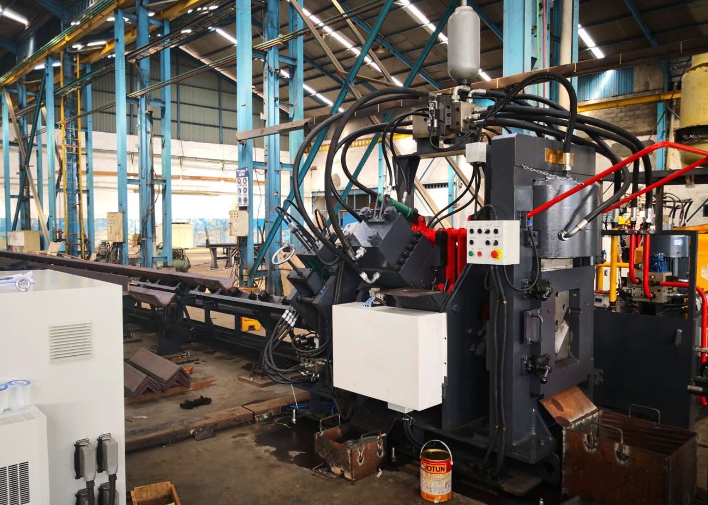 JNC1412 Model Punching Marking Cutting CNC Angle Line Machine 630/1000KN punching Force