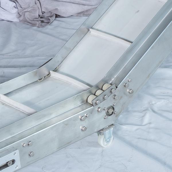 40w Bucket Elevator Conveyor Belt System 300mm/ S 800mm Height