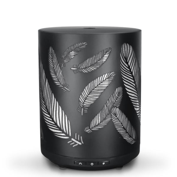 12w 260ml Ultrasonic Metal Aroma Diffuser Mini Essential Oil Diffuser