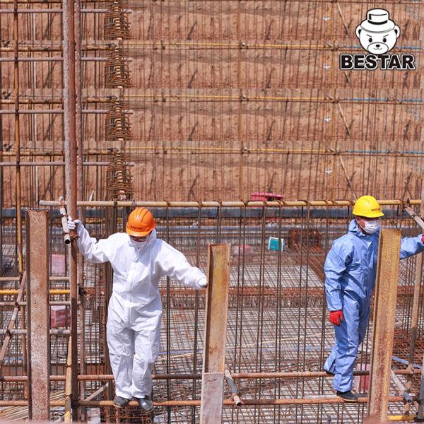 Microporous film Type 5B/6B EN14126 Virus Protection Medical Coverall for Hospital