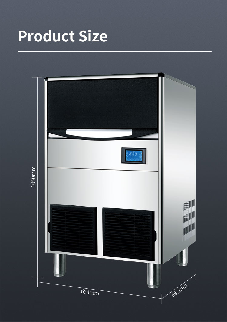 100kg/24h Air Cooled Cube Ice Making Machine With Digital Control Bar Counter Ice Maker
