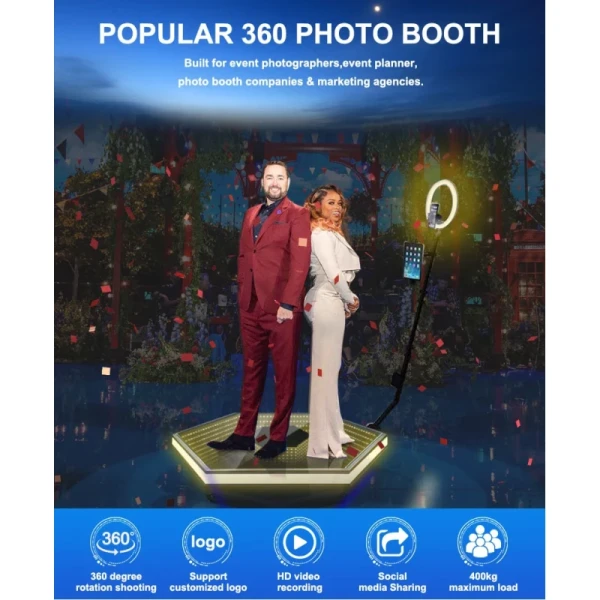 Selfie Rotating Automatic Selfie Platform 360 For Birthday Wedding party