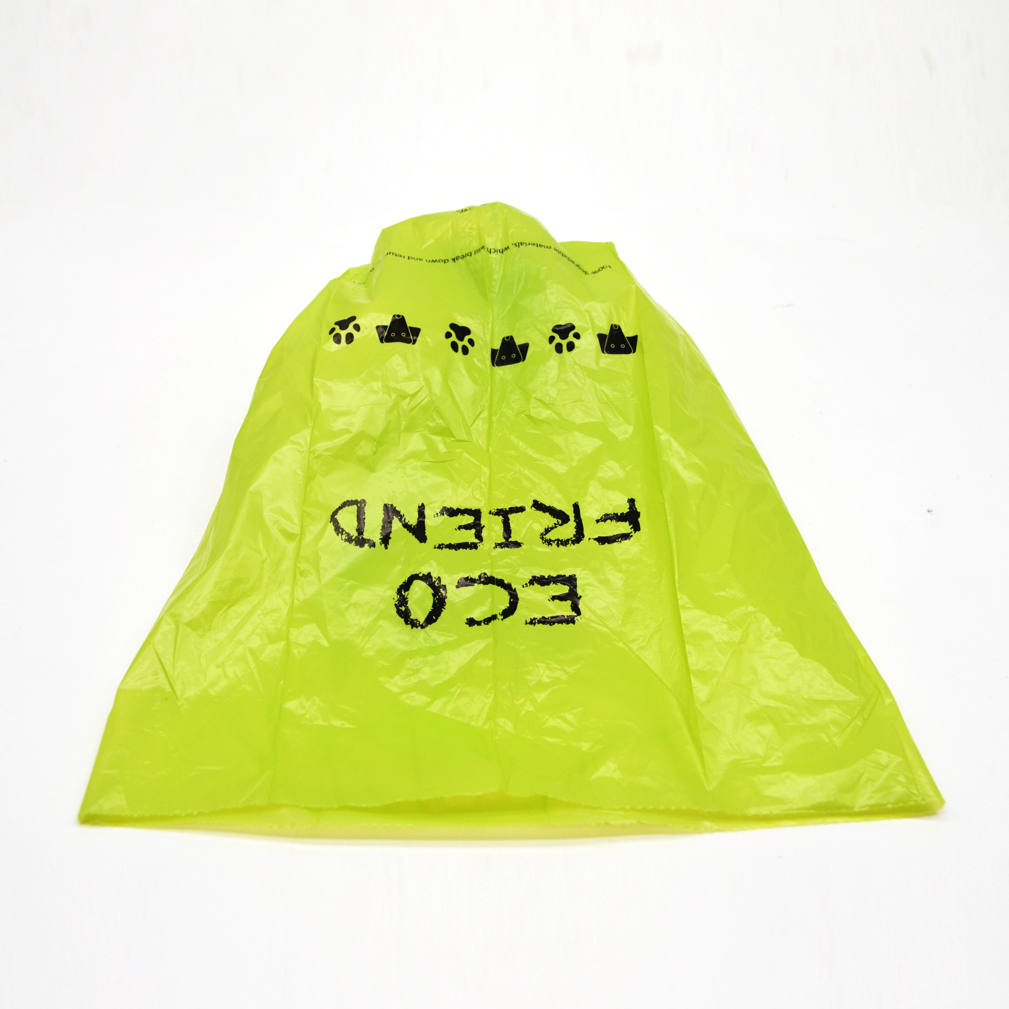 33cmx22cm Biodegradable PET Dog Poop PLA Bags 18 Microns