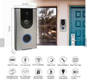 China Home Security Ring Wi-Fi Enabled Video Doorbell 1 Receiver &amp; 1 Push Button with Sound and LED Flash, 36 Melodies to Cho wholesale
