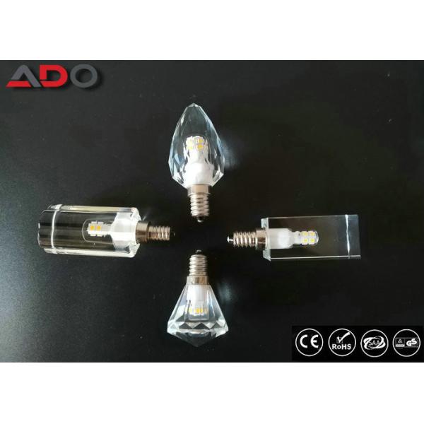 3w 5w Crystal LED Candle Light Dimmable 330° E14 LED Bulb 450LM 80Ra EMC