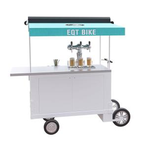 China Europe Style Commercial Beverage Cart , Luxury OEM Beer Bicycle Cart wholesale