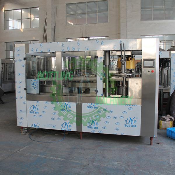 Quality 18-4 High Precision Nozzle Easy Open Cans Wine Water Filling Machine for sale