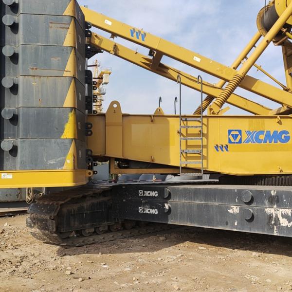 Quality Well Maintained Used Crawler Crane Equipment / Mobile Crawler Crane 1.5 Km/H Travel Speed for sale