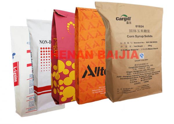 Hygiene Standard Heat Sealed Paper Bags Flexo Print Biodegradable Pollution Free