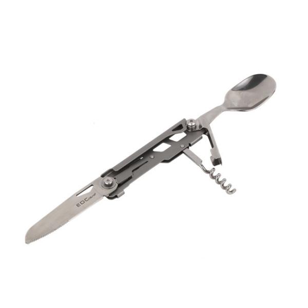 CNC Swiss Folding Hunting Knife Camping Knife Fork Spoon Set