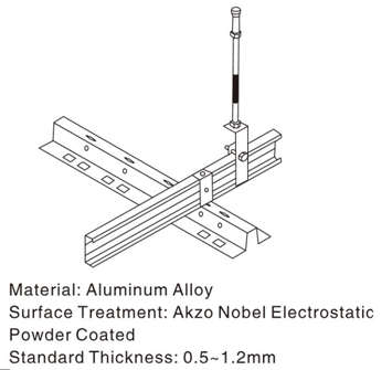Powder Coated U-aluminum Profile Screen Ceiling High Grade Building Material