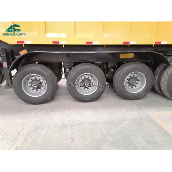 6 Axle 40m3 Dump Semi Trailer For Ghana