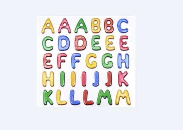 Quality Colored Custom Puffy Alphabet Stickers For Baby Room Wall Decor Eco Friendly for sale