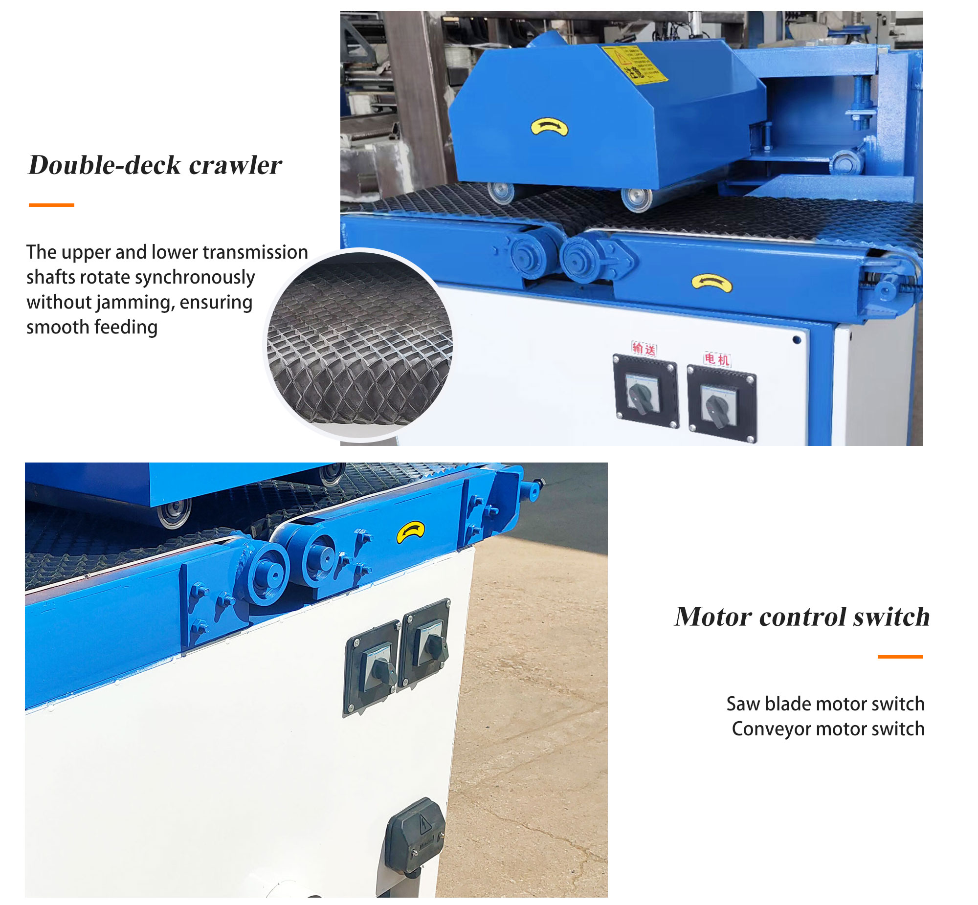 Multi Blade Rip Saw Machine for Horizontal Circular Cutting in Building Material Shops