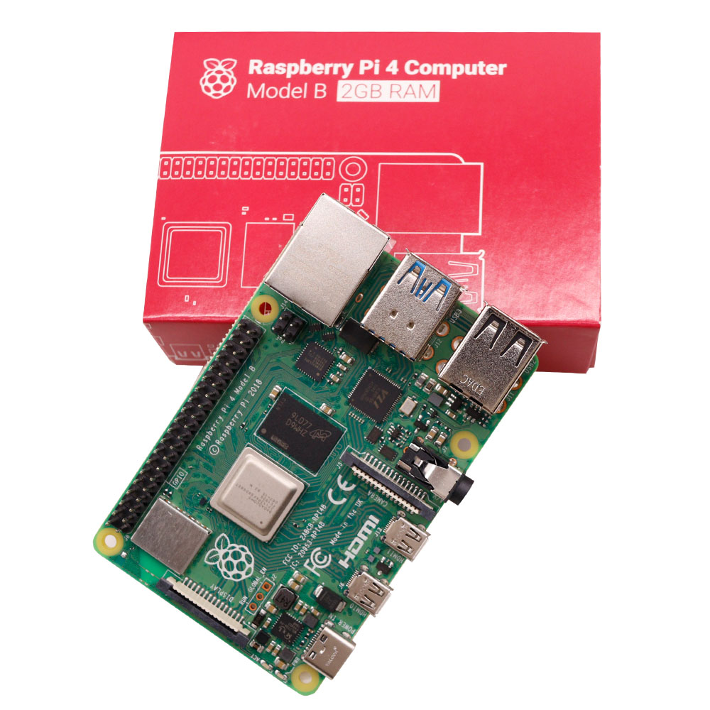 2GB E14 Version Raspberry Pi 4 Model 2GB RAM Quad-core Cortex-A72 1.5GHz 2GB RAM with Dual Band WIFI Support