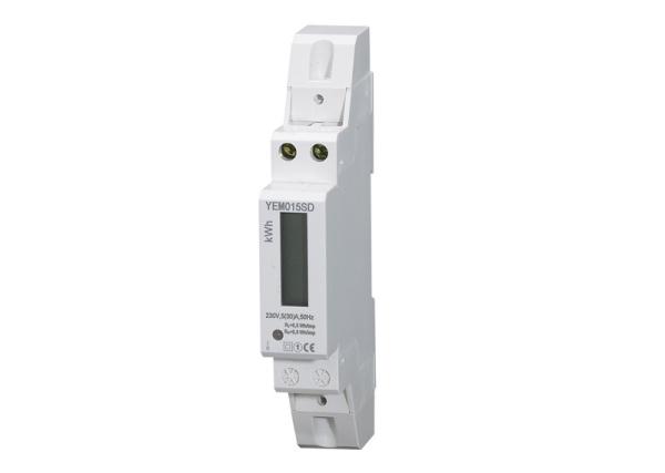 Quality 5(80)A 230V 50HZ LCD Display Voltage Current Single Phase Energy Meter Positive Power Din Rail KWH for sale