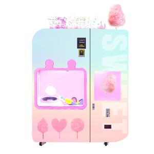 Commercial Cotton Candy Vending Machine Snacks Automatic With Customized Logo