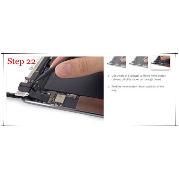 Lcd for ipad mini 3 touch screen digitizer replacement, ipad mini 3 touch screen home button flex cable assembly