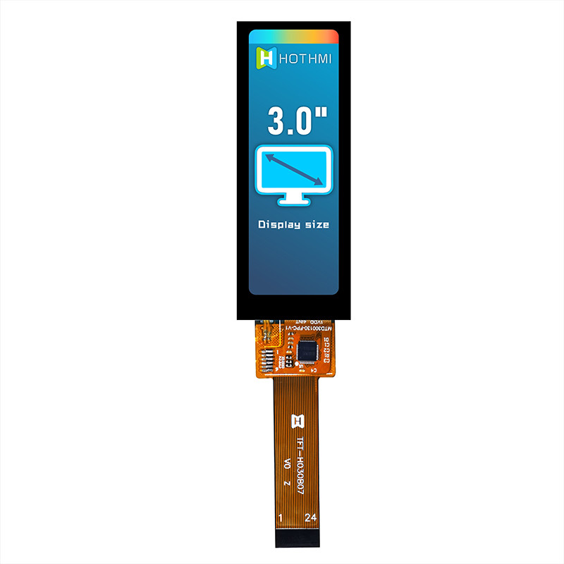 3.0 Inch 268x800 Strip Display Wide Temperature LCD TFT IPS Display Pcap Monitor