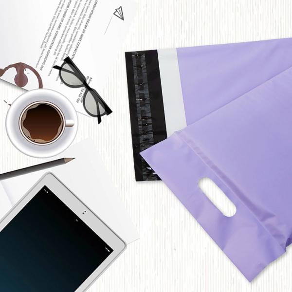 12 Silk Customised Courier Bags With Handle Self Adhesive