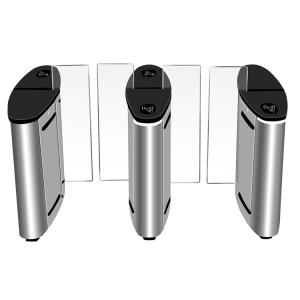 Access Control Swing Gate Turnstile With LED Direction Indication