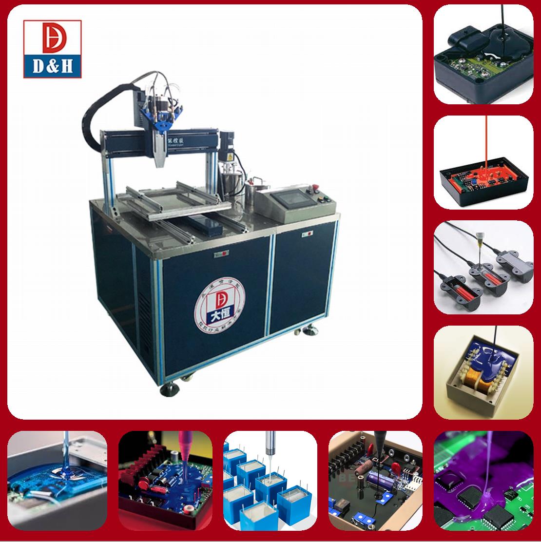 Easy to Operate 3 Axis Glue Dispenser PCB Potting Machine for Liquid Filling Material