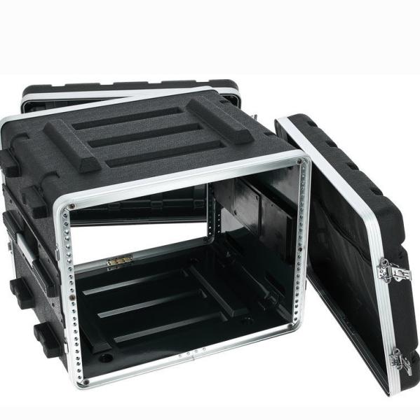 Quality Amplifier PA Durable  8u Rack Flight Case ABS 17" Depth for sale