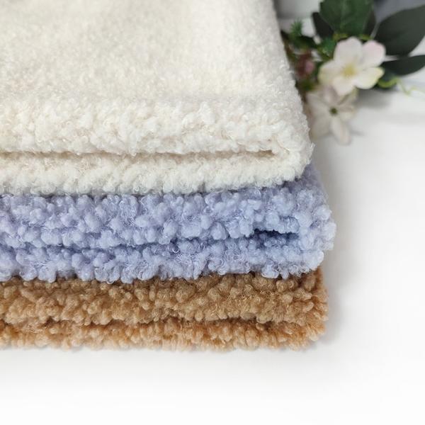 Quality Single Side Plaid Sherpa Fabric Teddy Bear For Handbag for sale
