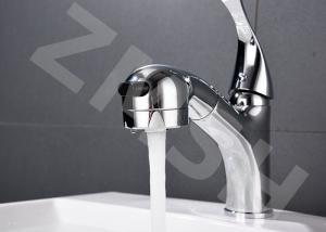 China Pull Out Copper Electroplating Counter Bathtub Faucet wholesale