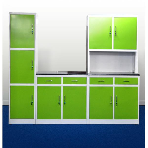 Flat Pack RAL Color H1920mm Steel Kitchen Cabinet