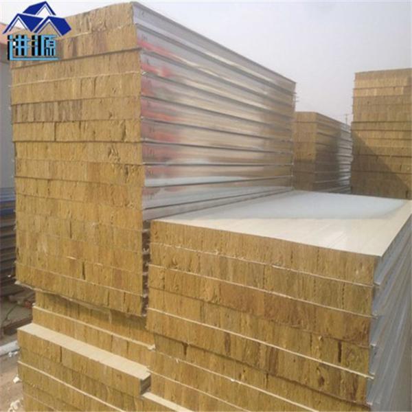Quality iso 50mm rock wool 20ft container house sandwich panel used for labor camp for sale