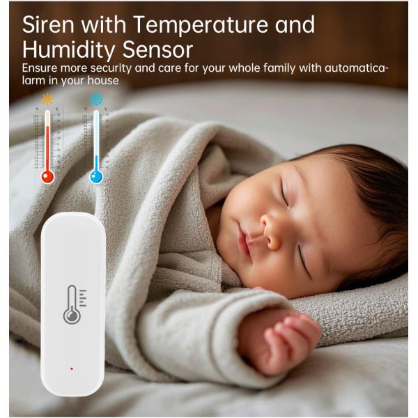 Tuya ZigBee Smart Indoor Outdoor Thermometer Hygrometer Bluetooth Sensor Moldproof