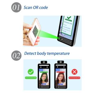 China Detection Range 0.5m EU Green Pass Scanner 8 Inch IPS Face Recognition Devices wholesale