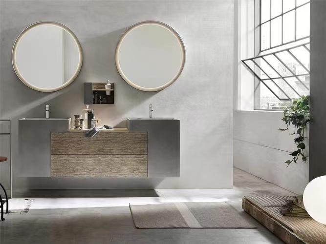 Solid Wood Cabinet Vanity for Small Toilets Includes Mirror and Countertop from YALIG