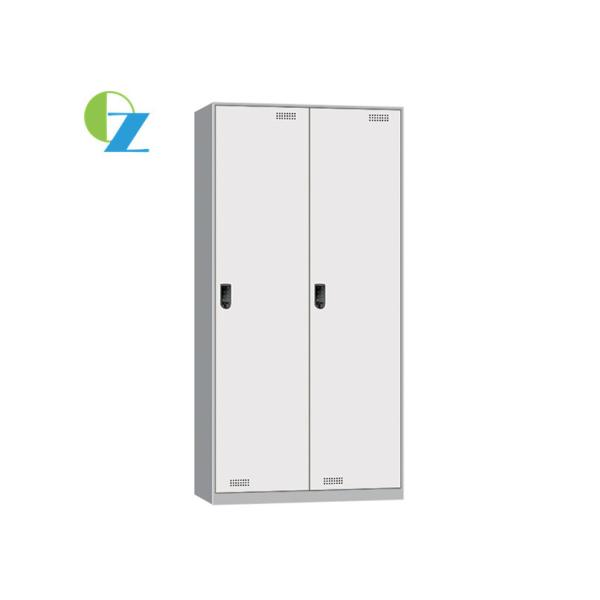 8mm Slim Metal Storage Cabinet Two Doors Locker For Office / School / Club