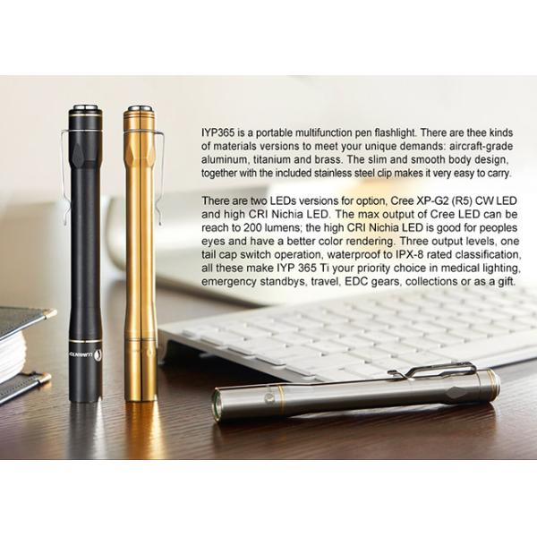 LED High Lumen Pen Flashlight AAA Battery Powered Aluminum Material