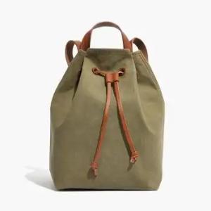 China Customize Canvas Drawstring Backpack Environmental Protection on sale