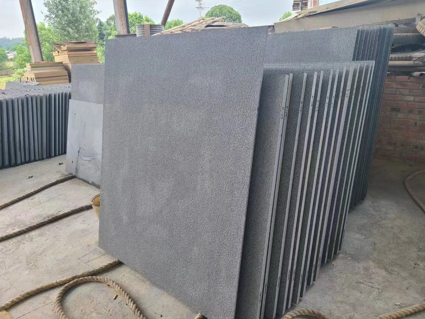 Rectangle Blue Dark Grey Sandstone Wall Cladding Tiles Multipurpose