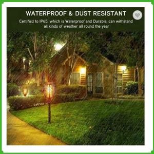 China Outdoor Lighting Rechargeable LED Flickering landscape Flame Solar Torch Light wholesale