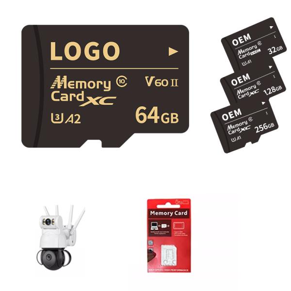 Quality 64gb 128gb Surveillance Camera Memory Card For Data Storage for sale