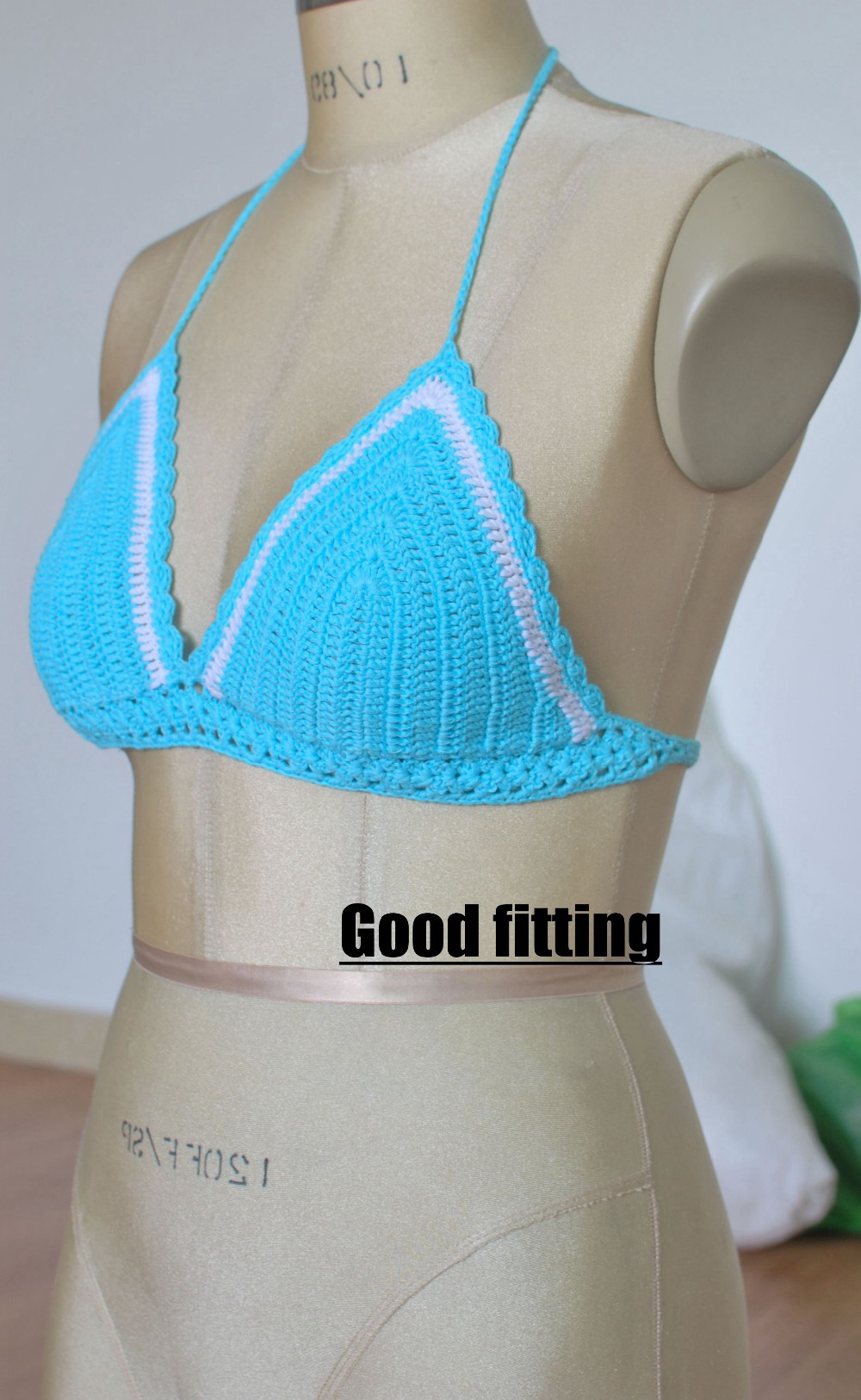 new summer style hand-knitted women swimsuit fashion underwear ladies hollow out crochet sexy bikini set beach wear