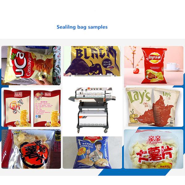 LF-1080B Vertical Sealing Machine , Vacuum Food Continuous Band Sealer