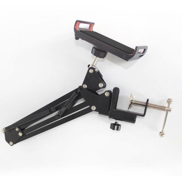 Tablet Holder Double Braced Arms 60cm Tripod Mic Stand