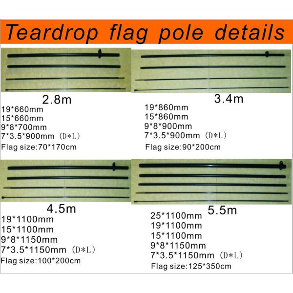 teardrop flag pole