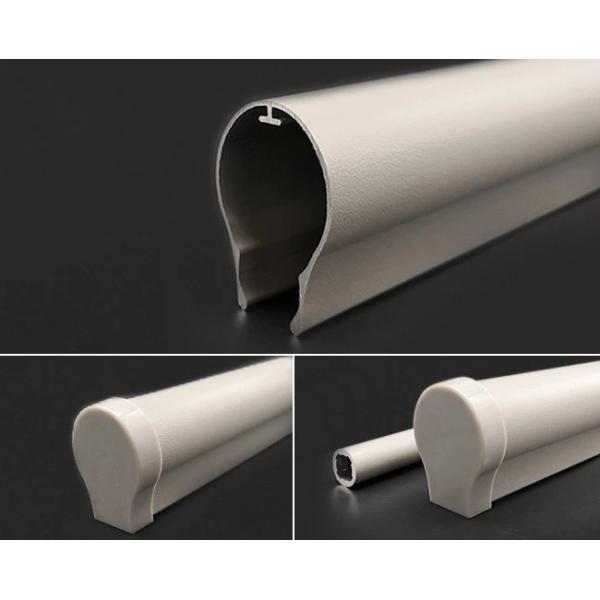 Low Profile Curtain Track Zebra Blinds Aluminum Extrusion Profiles