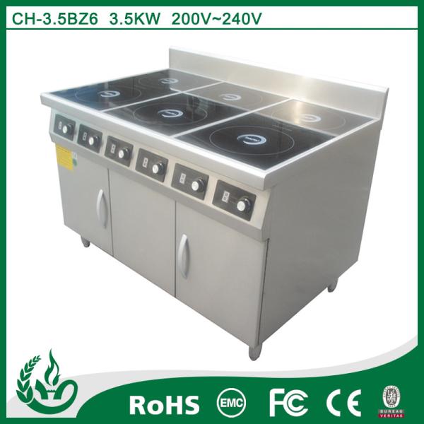 Quality commercial kitchen induction range cooker for sale