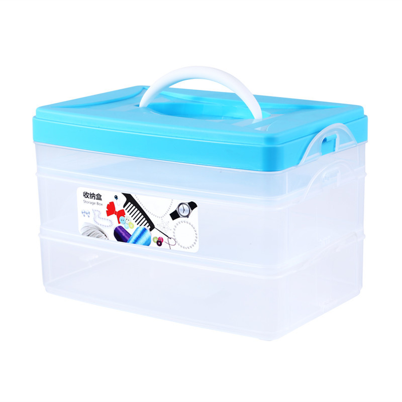 Medication Storage Box With Handle For Workplace Home Car