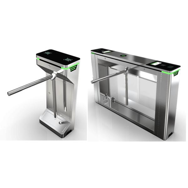 Fast Induction Pass Two Arm Turnstile Motorized Pedestrian Access Control Gate